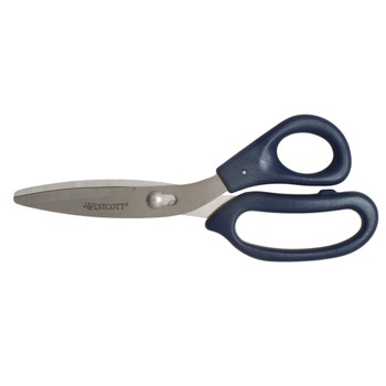 Westcott 8 in. Power Pivot Straight Shears with 3.5 in. Cut Length - Blue