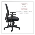 Alera ALENV41M14 Envy Series Mesh High-Back 250 lbs. Capacity Multifunction Chair - Black image number 7