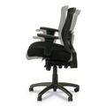  | Alera ALEET4017 Etros Series 17.16 in. to 20.86 in. Seat Height Mesh Mid-Back Petite Multifunction Chair - Black image number 8