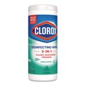 Disinfectants | Clorox 01593 7 in. x 8 in. 1-Ply Bleach Free Disinfecting Wipes - Fresh Scent, White (12 Canisters/Carton) image number 2