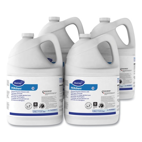 All-Purpose Cleaners | Diversey Care 94998841 Hydrogen Peroxide 1 Gallon Bottle Perdiem Concentrated General Purpose Cleaner (4/Carton) image number 0