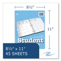 Calendars & Planners | Roaring Spring 12145 11 in. x 8.5 in. 45-Sheets 22-Weeks: Six-Subject Day Student Plan Book - Light Blue Cover (24/Carton) image number 6