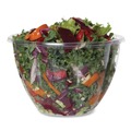 Food Trays, Containers, and Lids | Eco-Products EP-SB48BASE 48 oz. 6.69 in. Diameter x 4.38 in. Height Plastic Salad Bowls - Clear (300/Carton) image number 1