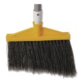Brooms | Rubbermaid Commercial FG638906BLA 46 in. Smooth Sweep Angled Broom - Jumbo, Black/Yellow (6/Carton) image number 3
