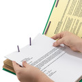 Office Jansan | Smead 19097 Pressboard Eight-Section Top Tab Classification Folders - Legal, Green (10/Box) image number 2