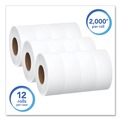 Cleaning & Janitorial Supplies | Scott 07223 Essential 3.55 in. x 2000 ft. Septic Safe JRT Jumbo Roll Bathroom Tissue - White (12 Rolls/Carton) image number 4