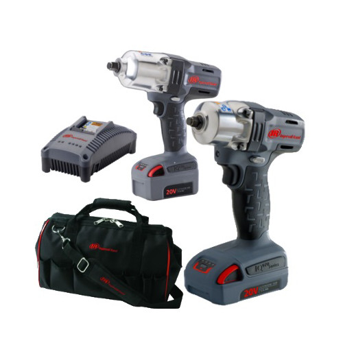 Combo Kits | Ingersoll Rand IQV20-2012 IQV20 20V Cordless Lithium-Ion 1/2 in. & 3/8 in. Impact Wrench Combo Kit image number 0