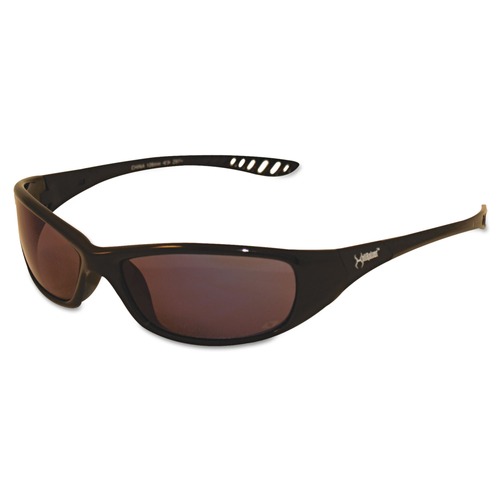 Eye Protection | Ansell 20543 V40 HellRaiser Safety Glasses - Black Frame/Blue Mirror Lens image number 0