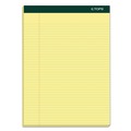 TOPS 63376 Double Docket 100 Sheet 8.5 in. x 11.75 in. Narrow Rule Pads - Canary Yellow (6/Pack) image number 0