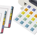 Office Jansan | Avery 16283 1.75 in. Wide 1/5-Cut Printable Plastic Tabs with Repositionable Adhesive - Assorted Colors (80/Pack) image number 1