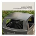 Trash & Waste Bins | Rubbermaid Commercial FG917388BLA Ranger 45-Gallon Fire-Safe Structural Foam Open-Style Container - Black image number 8