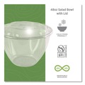 Bowls and Plates | Eco-Products EP-SB48 48 oz. Renewable and Compostable Plastic Salad Bowls with Lids - Clear (150/Carton) image number 5