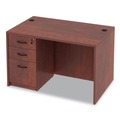  | Alera ALEVA214830MC 47.25 in. x 29.5 in. x 29.63 in. Valencia Series Straight Front Desk Shell - Medium Cherry image number 5