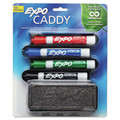 Office Jansan | EXPO 1785294A Caddy Broad Chisel Tip Whiteboard Dry Erase Markers - Assorted Colors (1-Set) image number 0