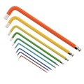 Hand Tool Sets | Wiha Tools 66980 9-Piece Ball End Color Coded Metric Hex L-Key Set image number 0