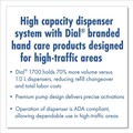 Hand Soaps | Dial Professional 20075 Dial 1700 12.66 in. x 7.07 in. x 3.95 in. 1.7 Liter Manual Dispenser - Smoke (3/Carton) image number 5