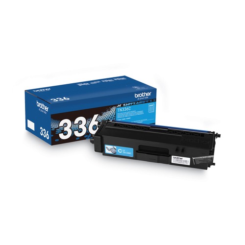 Ink & Toner | Brother TN336C 3500 Page High-Yield Toner - Cyan image number 0