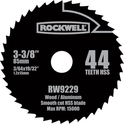 Circular Saw Blades | Rockwell RW9229 VersaCut 3-3/8 in. 44T HSS Circular Saw Blade image number 0