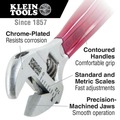 Adjustable Wrenches | Klein Tools D507-8 8 in. Extra Capacity Adjustable Wrench - Transparent Red Handle image number 2
