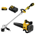 Outdoor Power Combo Kits | Dewalt DCKO222M1 20V MAX XR Brushless Lithium-Ion 14 in. Cordless Folding String Trimmer/Handheld Blower Combo Kit (4 Ah) image number 0