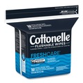 Cleaning & Disinfecting Wipes | Cottonelle 10358 5 in. x 7.25 in. Fresh Care Flushable Cleansing Cloths - White image number 1