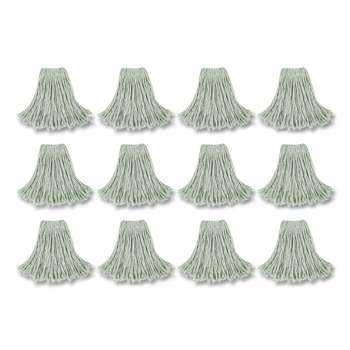 Boardwalk #24 Cut-End Cotton Wet Mop Head - White (12/Carton)