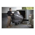 Trash Cans | Rubbermaid Commercial FG101100BLA 151 gal. 600 lbs. Capacity Plastic Structural Foam Tilt Truck - Black image number 5