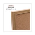 Office Jansan | Universal 43602-UNV 24 in. x 18 in. Cork Board with Oak Style Frame - Tan Surface image number 7