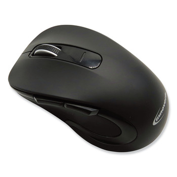 Innovera 2.4 GHz Frequency/26 ft Wireless Range Right Hand Use Mid-Size Wireless Optical Mouse with Micro USB - Black
