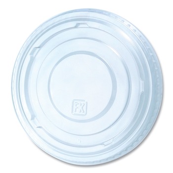 Fabri-Kal 16 oz to 24 oz Greenware Plastic Cold Drink Lids - Clear (1000/Carton)