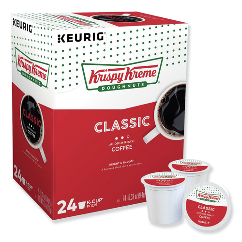 Office Jansan | Krispy Kreme Doughnuts 5000330036 Medium Roast Coffee K-Cups - Classic (24/Box) image number 0