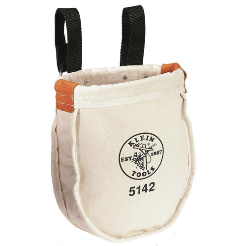 Cases and Bags | Klein Tools 5142 9 in. x 8 in. x 10 in. Loop Connection Canvas Utility Tool Bag image number 0