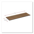  | Alera ALETT7224EW 71.5 in. x 23.63 in. Rectangular Reversible Laminate Table Top - Espresso/Walnut image number 5