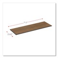  | Alera ALETT7224EW 71.5 in. W x 23.63 in. D Rectangular Reversible Laminate Table Top - Espresso/Walnut image number 5