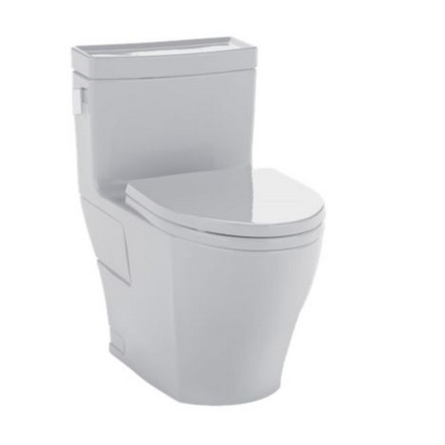 Fixtures | TOTO MS624214CEFG#11 Legato Elongated 1-Piece Floor Mount High Efficiency Toilet (Colonial White) image number 0