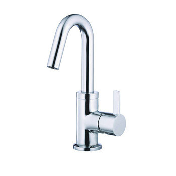 Gerber D222530 Amalfi 1.2 GPM 1-Handle Lavatory Faucet Single Hole Mount with 50/50 Touch Down Drain (Chrome)