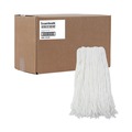 Mops | Boardwalk BWK2032RCT #32 Cut-End Rayon Wet Mop Head - White (12/Carton) image number 0
