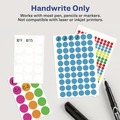Office Jansan | Avery 05795 0.25 in. Diameter Handwrite Only Self-Adhesive Removable Round Color-Coding Labels - Assorted (192/Sheet, 4 Sheets/Pack) image number 5