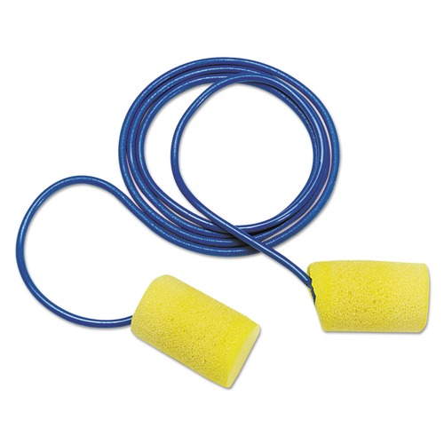 Labor Day Sale! Save $30 off $199! | 3M 311-1101 E-A-R Classic PVC Foam Corded Earplugs - Yellow (200 Pairs/Box) image number 0