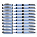 Office & Office Supplies | Schneider 183501 One Hybrid N Fine 0.5 millimeter Stick Rollerball Pen - Black Ink/Blue Barrel (10/Box) image number 3