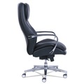 Office Chairs | La-Z-Boy 48958 20.25 in. to 23.25 in. Seat Height Commercial 2000 High-Back Executive Chair Supports Up to 300 lbs. - Black Seat/Back, Silver Base image number 2