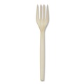 Cutlery | WNA EPS002 7 in. EcoSense Renewable Plant Starch Cutlery Fork (50/Pack) image number 0