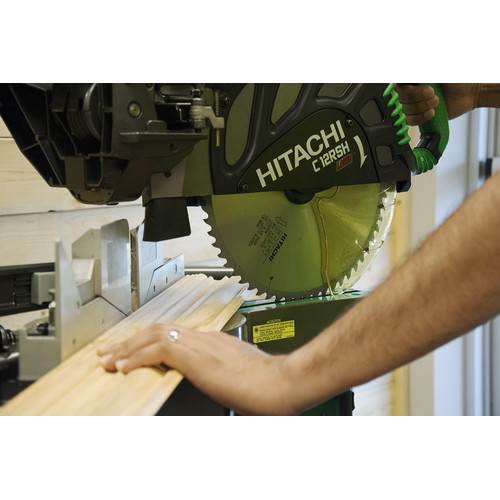 Hitachi C12RSH 12 in. Sliding Dual Compound Miter Saw with Laser Marker