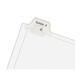 Office Jansan | Avery 01702 11 x 8.5 Allstate Style Preprinted Legal Exhibit Side 26 to 50 Tab Index Dividers - White (25-Pieces/Set) image number 2
