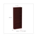 Office & Office Supplies | Alera ALEVA638232MY 31.75 in. x 14 in. x 80.25 in. Valencia Series 6-Shelf Bookcase - Mahogany image number 5