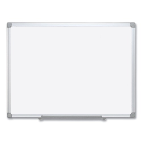 | MasterVision MA2700790 72 in. x 48 in. Reversible Earth Silver Easy-Clean Dry Erase Board - White Surface/Silver Aluminum Frame image number 0