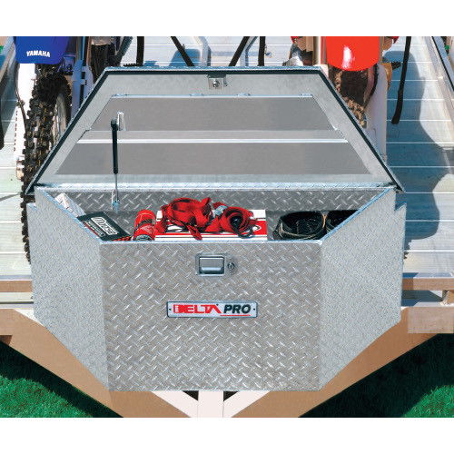 Specialty Truck Boxes | Delta 415000D 33 in. Long Aluminum Trailer Tongue Box - Bright (Open Box) image number 0