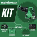 Rotary Hammers | Metabo HPT DH3628DAM 36V MultiVolt Brushless SDS-Plus Lithium-Ion 1-1/8 in. Cordless Rotary Hammer Kit with UVP (4 Ah/8 Ah) image number 1