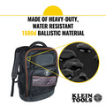 Cases and Bags | Klein Tools 55456BPL Tradesman Pro 25-Pocket Water Resistant Heavy Duty Electrician's Backpack image number 8