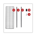  | Alera ALESW664818BL NSF Certified 6-Shelf 48 in. x 18 in. x 72 in. Wire Shelving Kit - Black image number 1